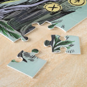 Weihnachten Winter Solstice Scheune mit Runen Puzzle (Seite)