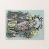 Weihnachten Winter Solstice Scheune mit Runen Puzzle (Horizontal)