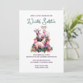 Weihnachten Winter Solstice Urlaubskuchen Pagan Wi Einladung (Stehend Vorderseite)