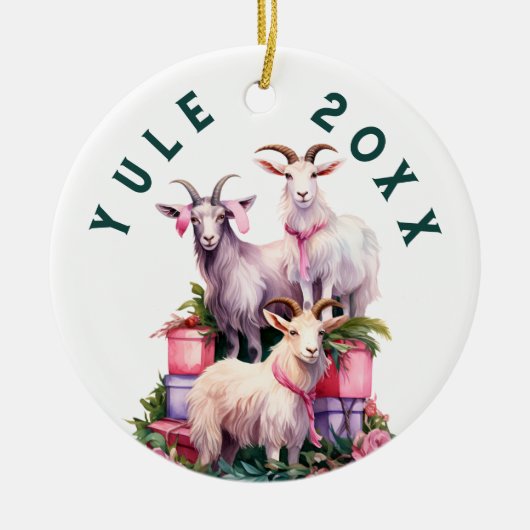 Weihnachten Winter Solstice Urlaubskuchen Pagan Wi Keramik Ornament (Vorne)