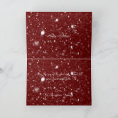 Weihnachten Winter Szene Hirsch Schnee Natur Weihn (Innenseite)