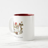 Weihnachten/Winter-Tasse Zweifarbige Tasse (Vorderseite Links)