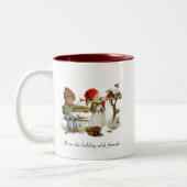 Weihnachten/Winter-Tasse Zweifarbige Tasse (Links)