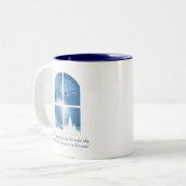 Weihnachten/Winter-Tasse Zweifarbige Tasse (Vorderseite Links)