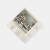 Weihnachten, Winter, Urlaubspapier Napkins Serviette (Ecke)