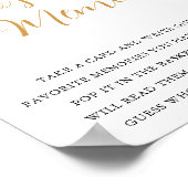 Weihnachten Winter Wer das Memory Brautparty Game Poster (Ecke)