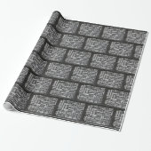 Weihnachten Winter Wortwolke Geschenkpapier (Ungerollt)