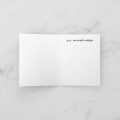 Weihnachten Winterbäume auf karierten Karte (Innenseite)