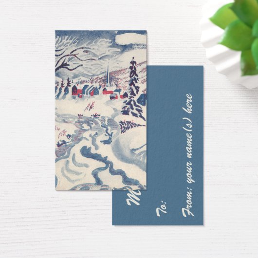 Weihnachten, Winterdorf Schnee (Schreibtisch)