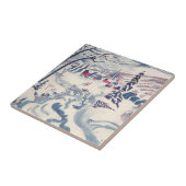 Weihnachten, Winterdorf Schnee Fliese (Seite)