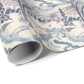 Weihnachten, Winterdorf Schnee Geschenkpapier (Rolleneckpunkt)