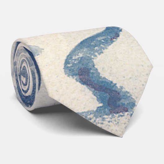 Weihnachten, Winterdorf Schnee Krawatte (Gerollt)