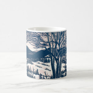 Weihnachten, Wintergebirgslandschaft Kaffeetasse