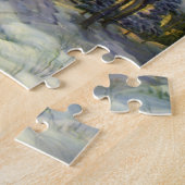 Weihnachten, Winterkirche im Schnee mit dem Mond Puzzle (Seite)