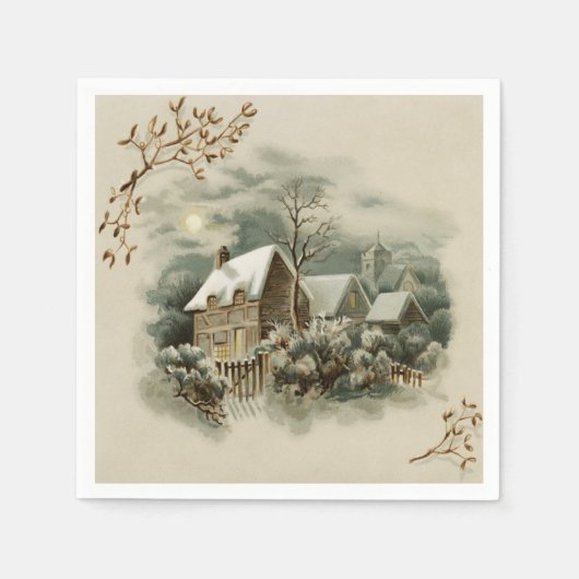 Weihnachten Winterland Napkins Serviette (Vorderseite)