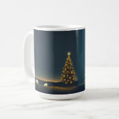 Weihnachten Winternachtsabend-Tasse Kaffeetasse (Vorderseite Links)