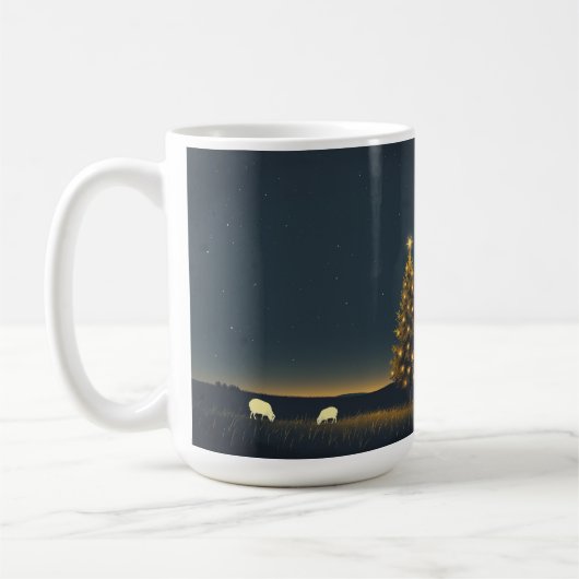 Weihnachten Winternachtsabend-Tasse Kaffeetasse (Links)