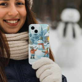 Weihnachten / Wintersaison Schneemann Case-Mate iPhone Hülle