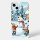 Weihnachten / Wintersaison Schneemann Case-Mate iPhone Hülle (Rückseite)