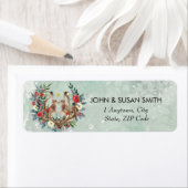 Weihnachten Winterschneehöhe Rücksendeadressen-Auf (Insitu)