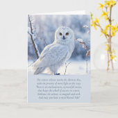 Weihnachten Wintersolstie mit Schneeauulle und spi Karte (Gelbe Blume)