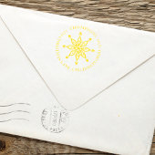 Weihnachten Winterurlaub Einfache Niedliche Schnee Permastempel