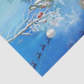 Weihnachten Winterurlaub mit Schneemann Seidenpapier (Ausschnitt)