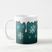 Weihnachten Winterurlaub Schneeflocken Kaffeepause Kaffeetasse (Links)