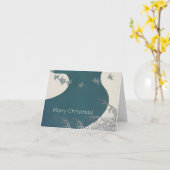 Weihnachten, Wintervögel Karte (Gelbe Blume)