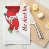 Weihnachten wird abgesagt geschirrtuch (Viertel Falte)