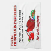 Weihnachten wird abgesagt geschirrtuch (Vertikal)
