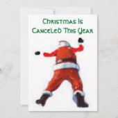 Weihnachten wird abgesagt Karte (Vorderseite)