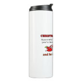 Weihnachten wird abgesagt thermosbecher (Nach links gedreht)