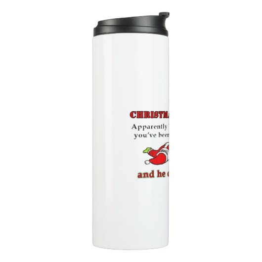 Weihnachten wird abgesagt thermosbecher (Nach links gedreht)