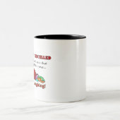 Weihnachten wird abgesagt zweifarbige tasse (Mittel)