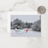 Weihnachten wird als Notecard abgesagt Mitteilungskarte (Vorderseite/Rückseite Beispiel)