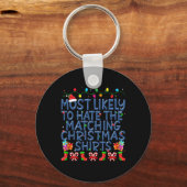 Weihnachten wird am ehesten passende Weihnachten v Schlüsselanhänger (Vorderseite)