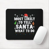 Weihnachten wird dem Weihnachtsmann wahrscheinlich Mousepad (Mit Mouse)