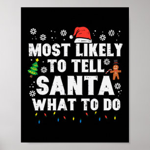 Weihnachten wird dem Weihnachtsmann wahrscheinlich Poster