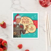 Weihnachten wird dieses Jahr angeheitert Cocktail Serviette (Beispiel)