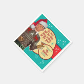 Weihnachten wird dieses Jahr angeheitert Cocktail Serviette (Ecke)
