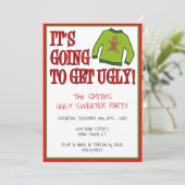 Weihnachten wird ein süßes Weihnachtsfest Einladung (Stehend Vorderseite)