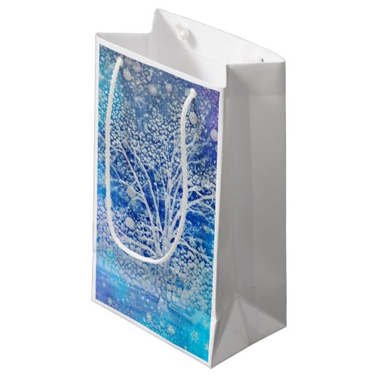 Weihnachten wird gesegnet kleine geschenktüte (Vorderseite Schrägansicht)