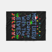 Weihnachten wird höchstwahrscheinlich mit den Elfe Fleecedecke (Vorderseite (Horizontal))