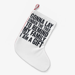 Weihnachten wird unter dem Weihnachtsbaum liegen W Kleiner Weihnachtsstrumpf