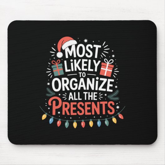 Weihnachten wird wahrscheinlich alle Geschenke org Mousepad (Vorne)