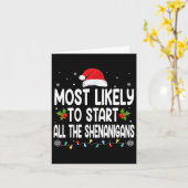 Weihnachten wird wahrscheinlich alle Shenanigans F Karte (Gelbe Blume)