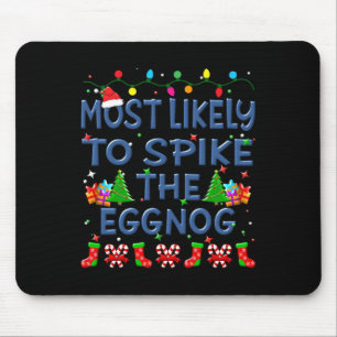 Weihnachten wird wahrscheinlich die Eggnog-Familie Mousepad