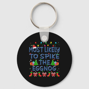 Weihnachten wird wahrscheinlich die Eggnog-Familie Schlüsselanhänger