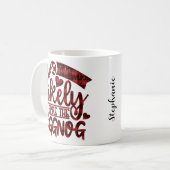 Weihnachten wird wahrscheinlich Eggnog Personalize Kaffeetasse (Vorderseite Links)